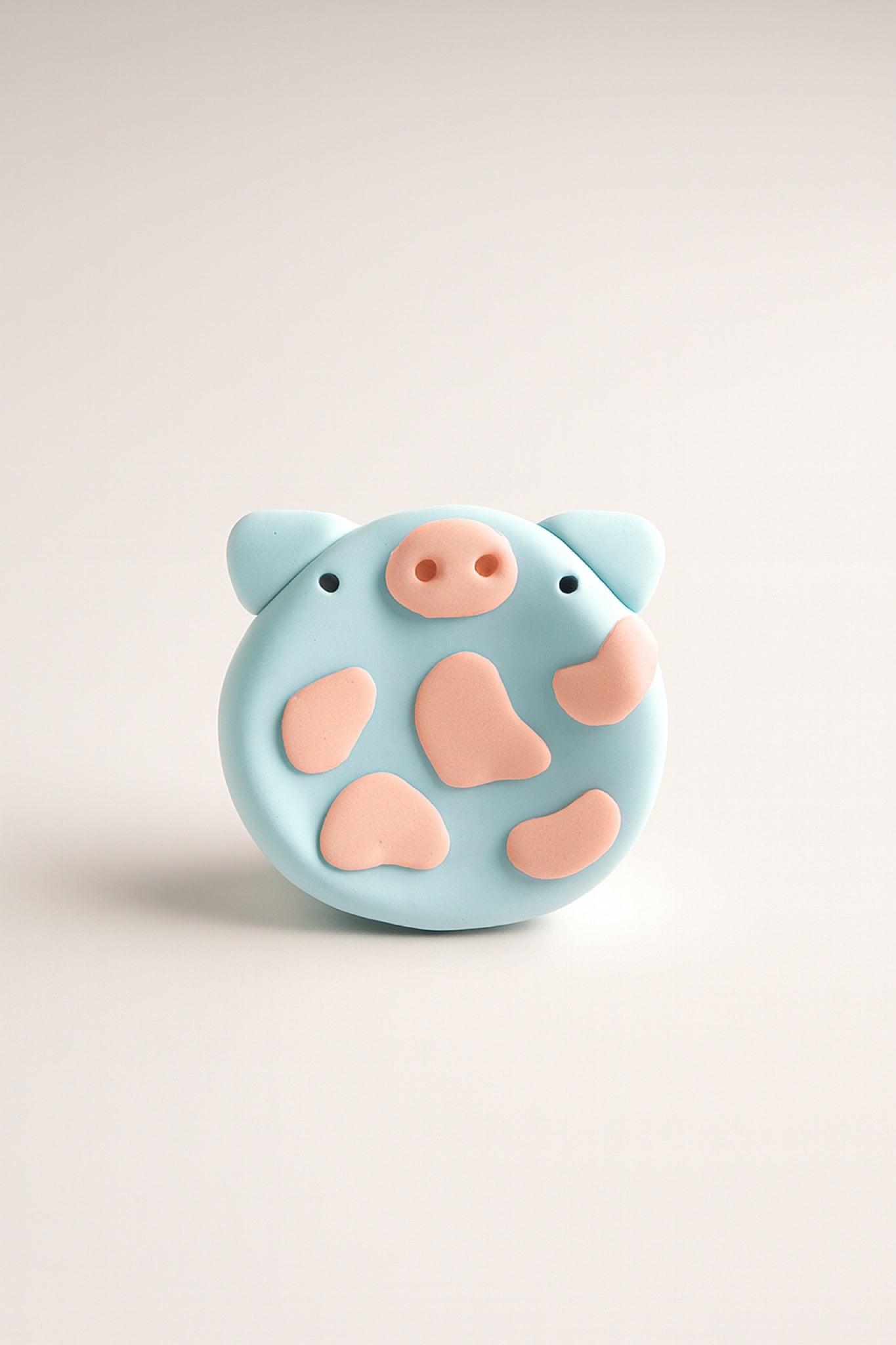 Worry stone rosa / blå ko