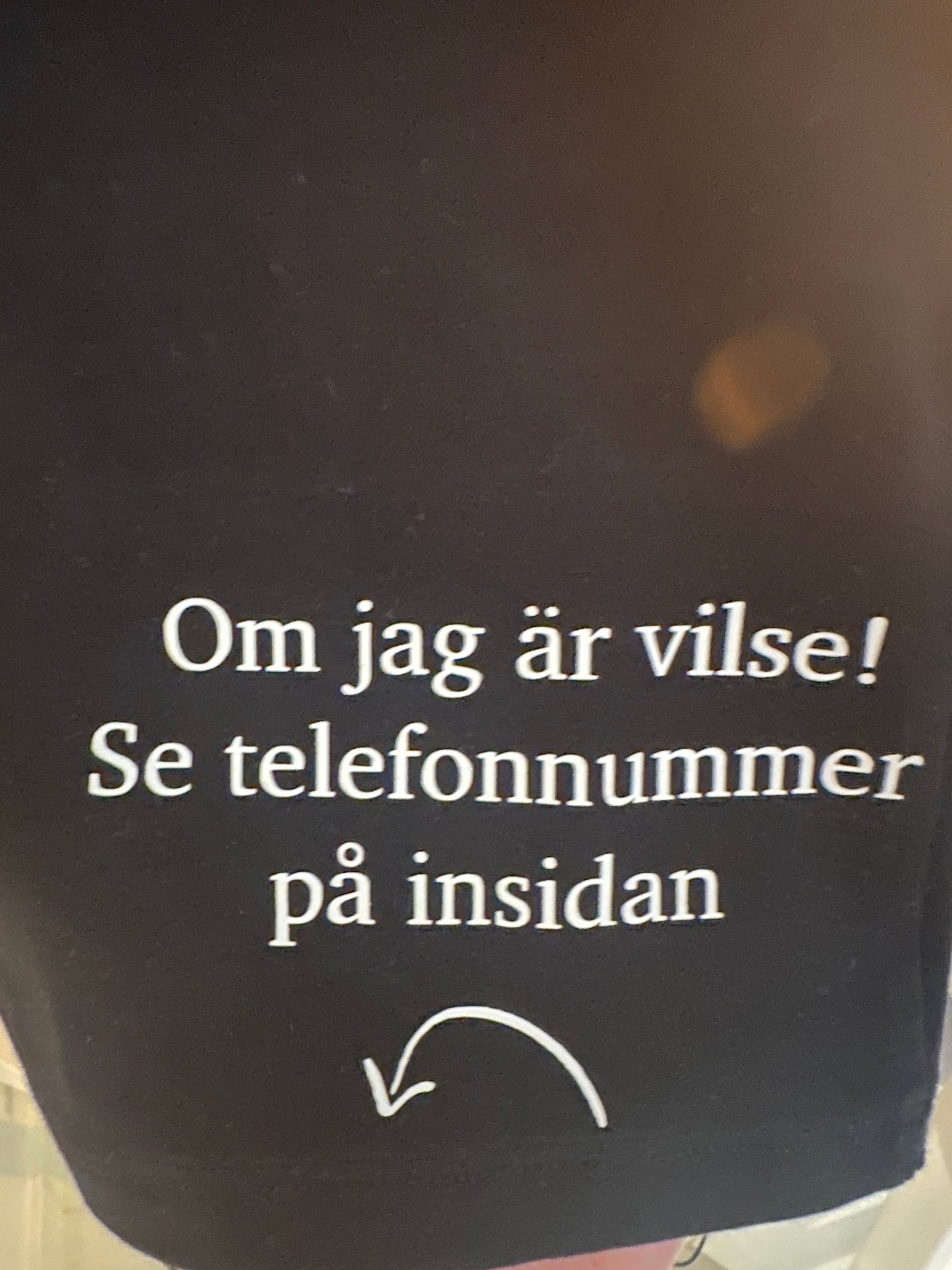 Långärmad T-shirt autism + telefonnummer