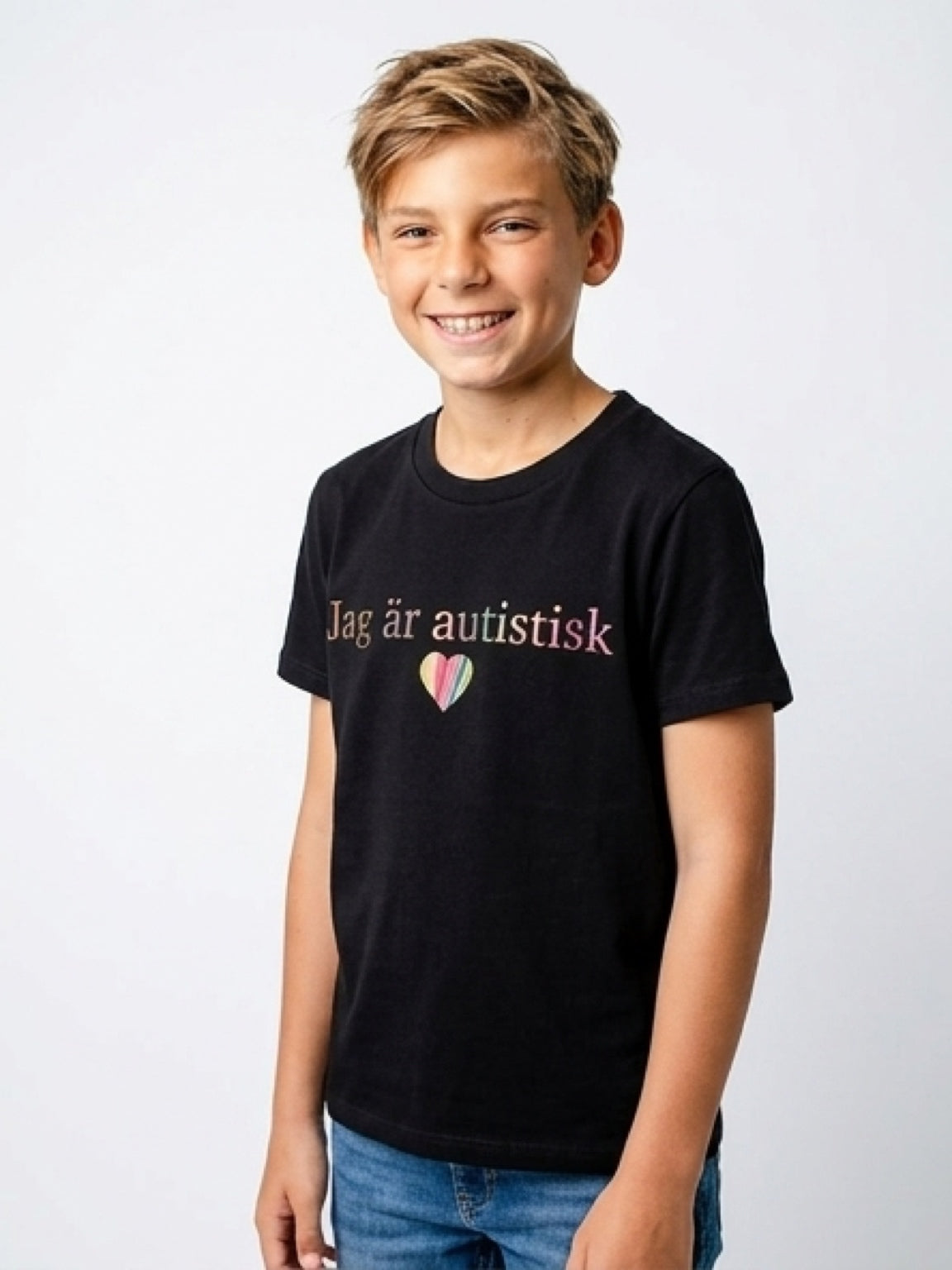 T-shirt jag är autistisk - svart