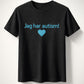 T-shirt jag har autism - blå glitter