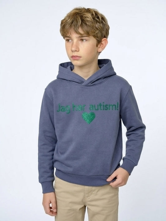 Hoodie autism - blå