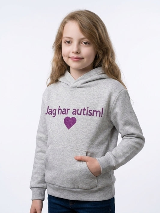 Hoodie autism - grå