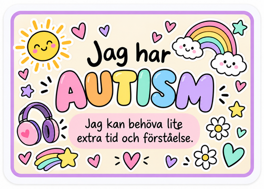Jag har autism – situationskort