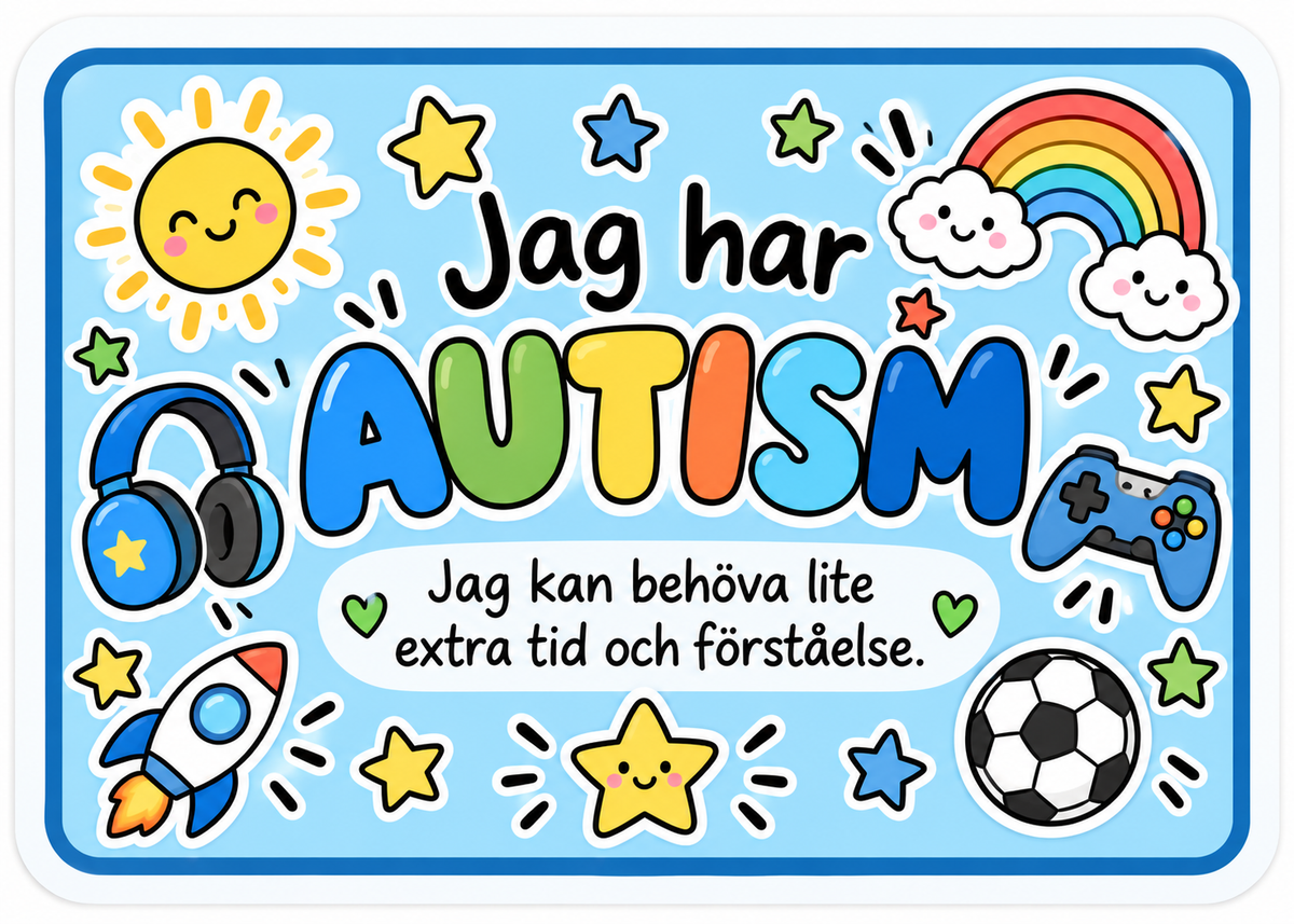 Jag har autism – situationskort