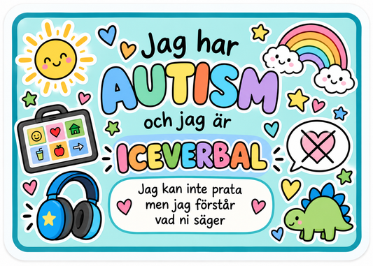 Jag har autism och är icke-verbal – situationskort