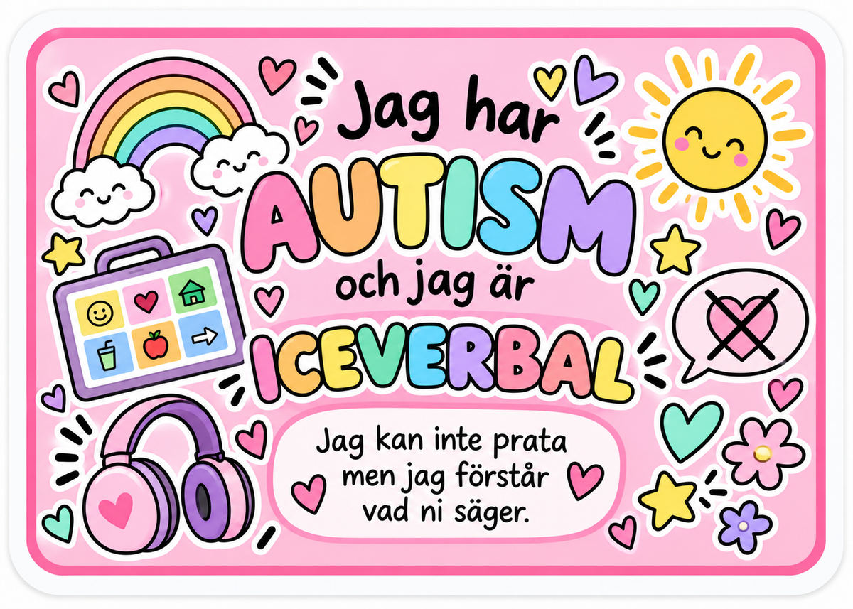 Jag har autism och är icke-verbal – situationskort