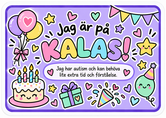 Jag är på kalas – situationskort 🎈🎂