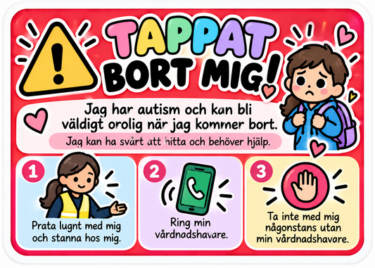 Jag har tappat bort mig – hjälpkort 🚨💛