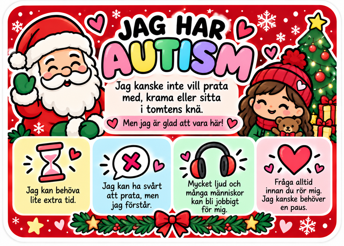 Jag har autism – träffa jultomten 🎅🎄