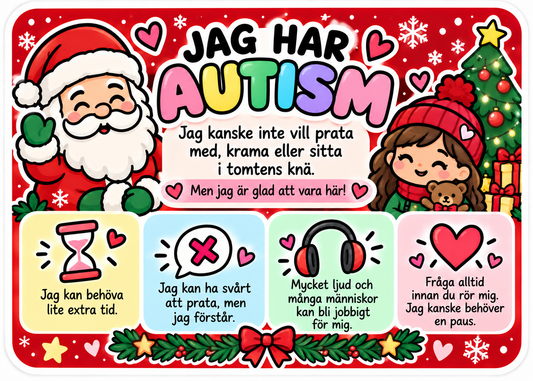 Jag har autism – träffa jultomten 🎅🎄