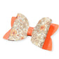 Hårrosett orange med glitter