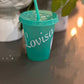 Tumbler glitter med namn