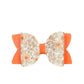 Hårrosett orange med glitter