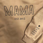 Tjocktröja MAMA beige