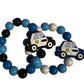 Barnvagnsringar polisbil 2-pack